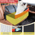 2 60 lbs/2 PetsHome Dog Car Seat for Medium Large Dogs, Detachable Washable Pet Booster Seat with Memory Foam Cushion