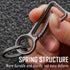 KeyUnity KM01 Titanium EDC Keychain Clip with Bottle Opener, Quick Release Carabiner Key Ring