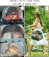2 Bearded Dragon Travel Carrier,Lizards Carrier, Small Animal Travel Carrier for Sugar Glider Hedgehog Rat Parrot Bird