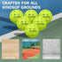 6-Pack 40 cyclotron Premium Pickleball Balls - USAP Approved, Holes Outdoor/Indoor Pickle Balls with Bag, Perfectly