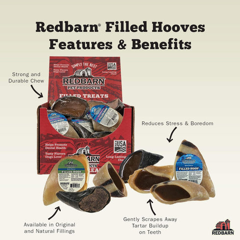 Redbarn Filled Hooves - Peanut Butter Flavor (10-Count)