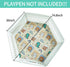 Hexagonal 75x75" Dog Pen Urine Pad, Reusable Whelping Playpen Crate Washable Pet Training Pad, For 36" Panel Hexagonal