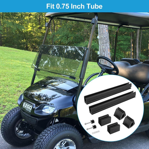 Golf Cart Windshield Clips Sash Mounting Kit for EZGO TXT DCS PDS 1994-2013, Fit 3/4” Struts Tube