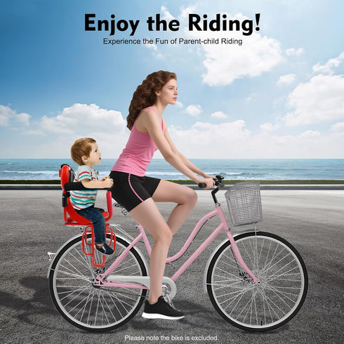 BAIODNB Child Bike Seat Rear Back Safety for Kids Bicycle Saddle Seats Rack Rest Cushion Baby Mounted Toddler Adult