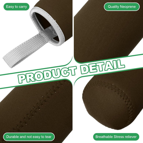 2pcs 18.5 oz uxcell Neoprene Water Bottle Sleeve, Insulated Water Glass Bottles Carrier Bag Collapsible Drink Bottle
