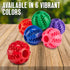 Fillable Treat Ball for Dogs, 1.5" Puppy Puzzle Balls for Teething Dogs - 6 Pack for Small Breeds