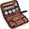 Golf Accessory Set All in One Bag with High-Grade Leather Case, Golf Balls, Tees, Cleaning Brush, Scorer, Range Finder,