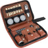 Golf Accessory Set All in One Bag with High-Grade Leather Case, Golf Balls, Tees, Cleaning Brush, Scorer, Range Finder,