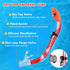 Kids Snorkel Set, Anti-Fog Diving Mask, Swimming Goggles, Dry Top Snorkel Equipment for Youth 5-10 Years