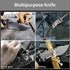 HX OUTDOORS Full Tang Camping Knife, Fixed Blade Survival Knife with Sheath for Outdoor, EDC, Hunting