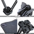 220 lbs, Mini Chair Folding Camping Stool Outdoor Portable Stools Lightweight with Carry Bag, Support Black