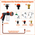 MALLMALL6 2 10-in-1 Nozzle 8.2Ft Dog Washing Hose Attachment with Pet Grooming Glove & Soap Dispenser, Spray Modes Foam