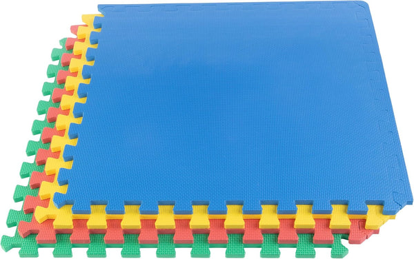 Stalwart EVA Foam Mat Tiles 4-Pack - 16 SQ FT Interlocking Padding for