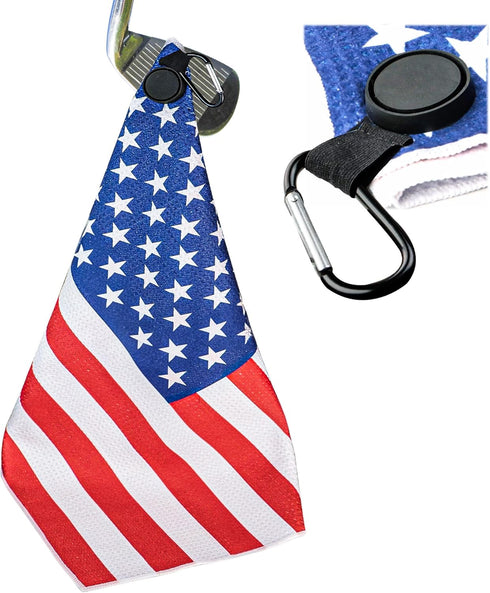 Magnetic Golf Towels for Bags, Funny Towels for Men & Women, Strong Hold Magnet for Carts or Clubs