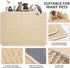 2 Pieces Rabbit Scratcher Mat, Natural Sisal Cat Bunny Rabbit Scratching Pad, Rabbit Animal Scratch Pad Rug for Indoor
