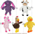 5 Pack, Prime Pets Dog Toys, Plush Dog Squeaky Toys, Assortment Value Bundle Animal Pet Toy for Small Medium Large