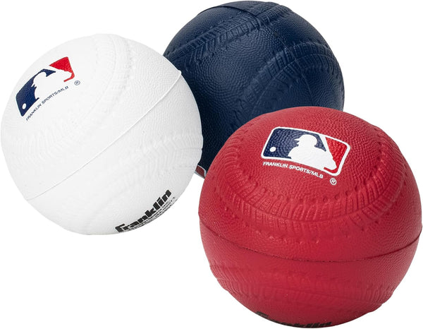 Franklin Sports Foam Baseballs - Soft Foam Practice Baseballs for Kids -