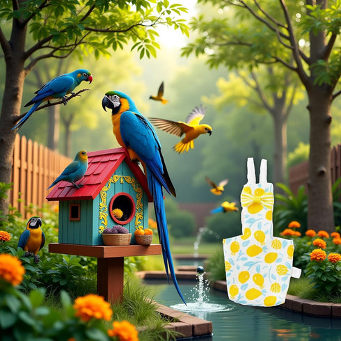 WLngtv Bird Diaper - Soft Parrot Nappy Bird Suit, Waterproof Inner | Ideal Outdoor Pants, Comfortable Flying Costume