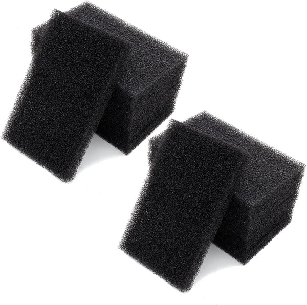 Aquarium Bio Filter Media Sponge, 12 Pack Cut-to-Size Foam for Fish Tank, 6.28 x 4 x 0.78 inch