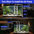 3W/5W 80 (3W) QZQ Aquarium Air Pump, Quiet Fish Tank Air Pump with Dual Outlets, Powerful Adjustable Oxygen Pump