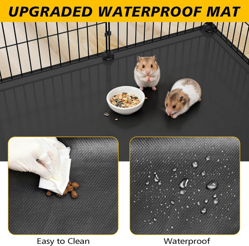 26 47.2" 23.6" 23.6",Puppy XiaZ Small Animal Playpen Panels, Guinea Pig Cages with Waterproof Mat x x Play Pen