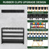 Pool Stick Holder - 7 Pool Cue Rack Wall Mount with Cue Rest and Ball Holder, Wooden Accessories for Game Room