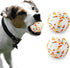 Indestructible Dog Toy Ball for Aggressive Chewers, Durable High Elasticity Interactive Ball for Training (2.5in, 2pcs)