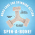 Bullibone Nylon Dog Chew Toy - Spin-a-Bone Interactive Toy that Improves Oral Health