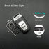 Heavy Duty Black Hook Carabiner Clip - Small Anti-Lost Keychain for Backpack and Bottle Opener
