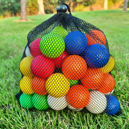 QEOCP 16 54 Pack Foam Golf Practice Balls or Soft Limited Flight Golf Balls, Perfect for Indoor and Backyard Swing