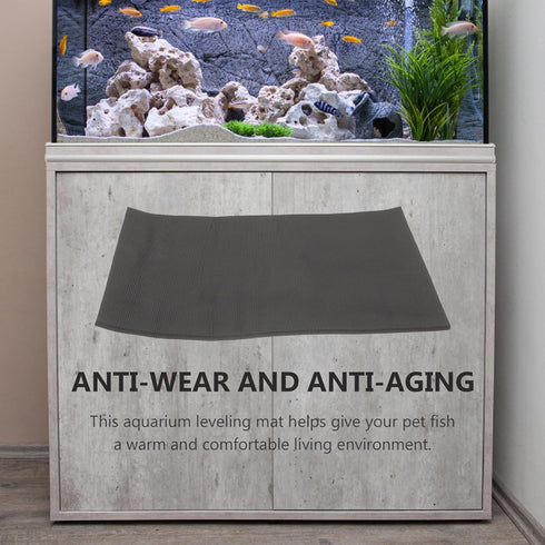TEHAUX Aquarium Accessories - Leveling Mat, Non-Slip Shockproof Pad for Under Aquarium, 40.7X30.5X0.6cm