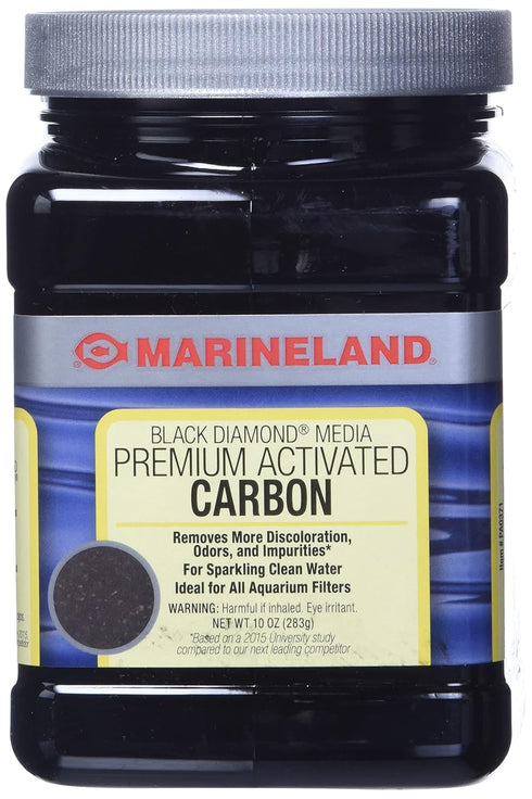 Marineland Black Diamond Premium Activated Carbon, 10 Ounces, Filter Media for Aquariums