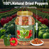 21oz Dried Bell Peppers Mix, Natural Dehydrated Red & Green Bell Pepper Flakes, Perfect Toppings for Ramen, Vegetables
