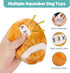 SPOT 4.5" Plush Football Dog Toy with Squeaker | Soft, Plush Fabric Football Squeak Toy for Small and Large Dog Breeds