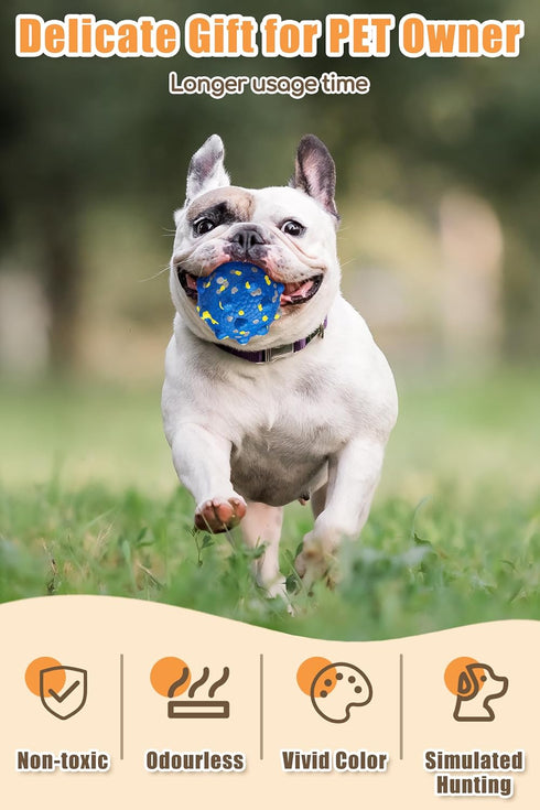 Upgrade Dog Balls for Aggressive Chewers - Indestructible Tennis Balls, Durable Bouncy Fetch Toys, Lightweight Floating