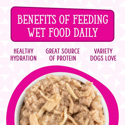 Weruva Dogs in The Kitchen Fowl Ball Dog Food with Chicken Breast & Turkey Au Jus, 10oz Can (Pack of 12)