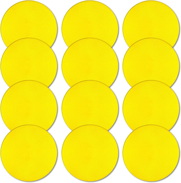 Vhxorrz Poly Spot Markers 4inch/9 inch Non-Slip Rubber Agility Markers Flat Field Cones