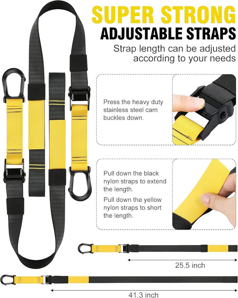 Home Resistance Training Kit, Fitness Straps for Full-Body Workout, Bodyweight Resistance Bands with Handles