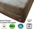 Dogbed4less Replacement Cover for 55X37X4 Inches Brown Denim Jean Dog Pet Bed, External Zipper