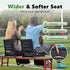 Dicprms Stadium Seats for Bleachers with Back Support, Bleacher Chairs with Back and Cushion Bleacher Seats Portable