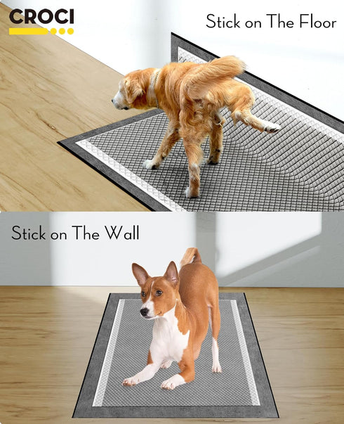 36"x36" 3XL 11 6-Layer (25 Counts) CROCI Activated Carbon Pee Pads for Dogs, Odor-Control Charcoal Dog Pads Absorbs Up
