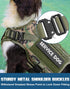 PETNANNY Tactical Dog Harness, Woodland Camo M, No Pull ESA Dog Vest for Medium Large Dogs, Emotional Support, Molle