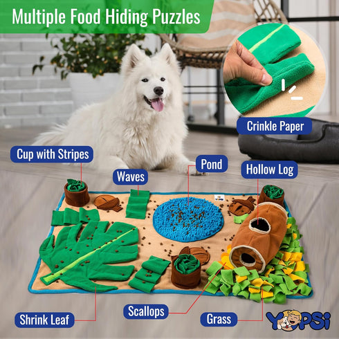 Snuffle Mat for Large Breed Dogs, 39.4''x23.6'' Interactive Toys for Boredom and Mental Stimulation