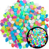 350 PCS Luminous Stones, Mixed Color Glow Rocks for Aquarium, Garden Path, Patio, Lawn Ornaments FD05MX350