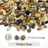 20 lbs Pea Gravel Pebbles for Indoor Plants, Mixed Color River Rocks for Aquarium and Garden Landscaping