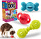 Dog Chew Toys, Set of 3 Treat Dispensing Interactive Toys for Boredom, Fun-Filled Treat Dispenser