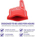 Giant 18 Inch Foam Finger - We're Number 1 Hand for Cheerleading, Sports Events, Vibrant Celebration Colors