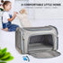 Henkelion Large Dog Cat Carrier: Soft Sided Carrier for Puppies up to 25Lbs, Collapsible Travel Carrier, Grey