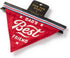 Brass Monkey Dad's Best Friend Dog Bandana: Durable Cotton, One Size Fits Most, 9” W x 6” H