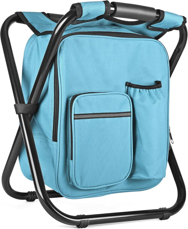 Kikerike Backpack Stool Cooler Chair Heavy Duty 300 LBS Max Load Portable
